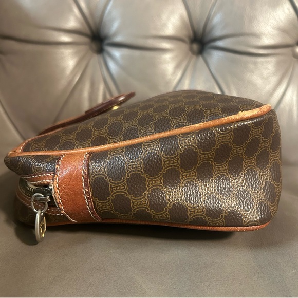 Celine Macadam Vintage Pouch Toiletry Case Unisex Clutch - Picture 8 of 17